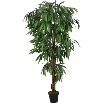 umělá květina Umělý Mangovník v Plastovém Květináči, 200 cm, Zelený