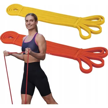 IP kamera SADA 2 POSILOVACÍCH GUM POWERBAND ŽLUTÁ 2-7kg A ČERVENÁ 8-11KG