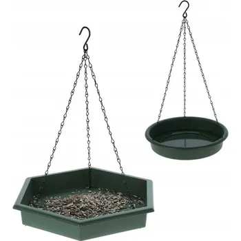 Pro ptáka ZÁVĚSNÉ KRMÍTKO na semínka slunečnice, ořechy + NAPÁJEČKA 2v1 pro ptáky