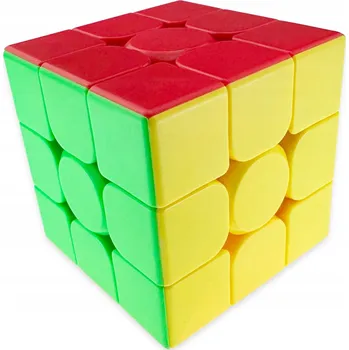 Hlavolam Logická kostka MoYu 3x3x3 vícebarevná s podstavcem