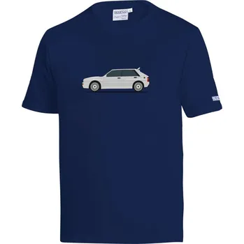 Sparco Tričko Lancia HF Delta Integrale Tmavě modrá / Bílá XL