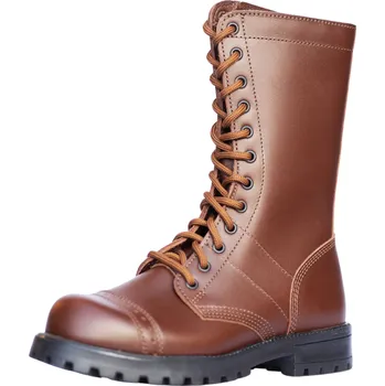 Těžké boty Samelin Vysoké kotníkové boty 516 aka High Aviator Boots - Brown-47