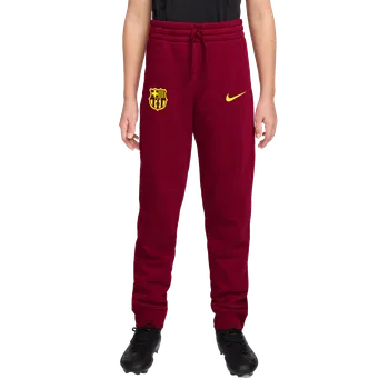 Pánské kalhoty Nike FC Barcelona Club Fourth vínová/zlatá UK Junior XL