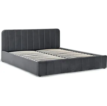 Postel Noela Čalouněná postel s úložným prostorem tmavě šedá AVENA 180