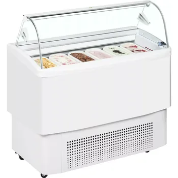 FIJI 6 Distributor kopečkové zmrzliny s ventilovaným chlazením a zakřiveným sklem ISA | 4420362