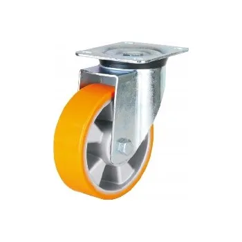 Pojezdové kolečko WIKO Kolečko Otočné kolo kolečka fi 160 mm, hliník polyuretan, pro vozík, nosnost 500 kg