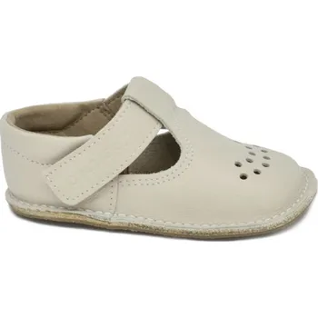 Capáčky Omaking Dětské kožené capáčky Lusti - Natural White-27
