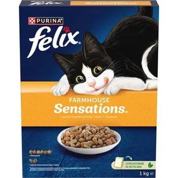 Krmivo pro kočku Felix Farmhouse Sensations 1kg Suché Krmivo Pro Kočky Kuře Krůta Zelenina