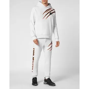 Pánská mikina Plein Sport Mikina 507 Bílá Regular Fit 3XL