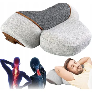 Masážní přístroj Polštář shiatsu na krk, záda a ramena s funkcí vyhřívání masážní přístroj