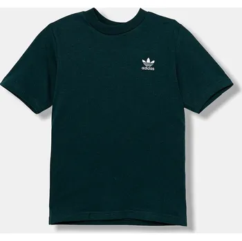 Chlapecké tričko Dětské bavlněné tričko adidas Originals JY4987 zelená 79X, vel. 128