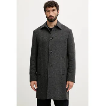 Dámský kabát Kabát s příměsí vlny United Colors of Benetton 2C4VUN06U šedá 90Y, vel. 54