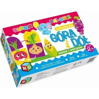 Desková hra Stolní hra Nahoru a dolů Ovoce a zelenina Slon balonik hračka pro výuku protikladů, vzdělávací skládačka pro děti, rozvoj prostorového myšlení, učení Multihra