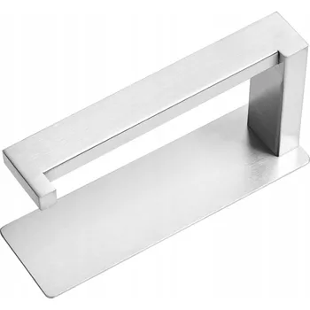 SAMOLEPICÍ DRŽÁK TOALETNÍHO PAPÍRU nástěnný bez vrtání stříbrný