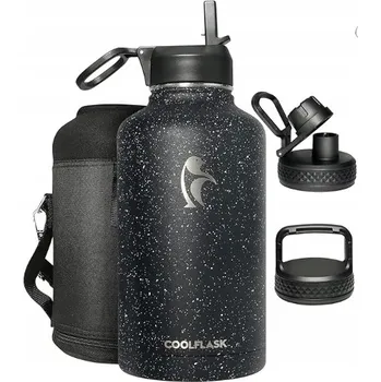 Termoska Termoska Coolflask 1,9 l (64 oz) se slámkou a 3 víčky, půlgalonová