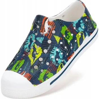 Chlapecké sandály Dětské sandály do vody barevné Vel 20 Kryté Lehké s dinosaurem