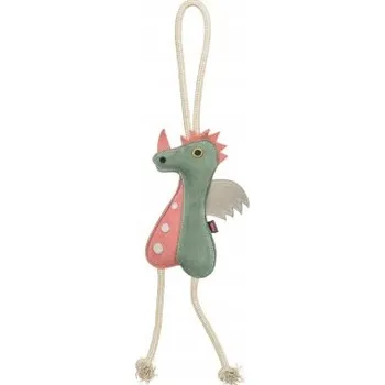 Hračka pro psa Přetahovadlo pro psa Trixie Drak na laně hračka pro psy kůže/lano 55 cm