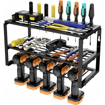 Dílenský regál Kovový skladový regál ADGO 20,5 x 60 x 19,5 cm, nosnost až 150 kg na polici