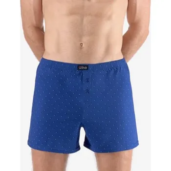 Pánské spodní prádlo Pánské volné trenky GINO 75212P petrolejová aqua L/XL