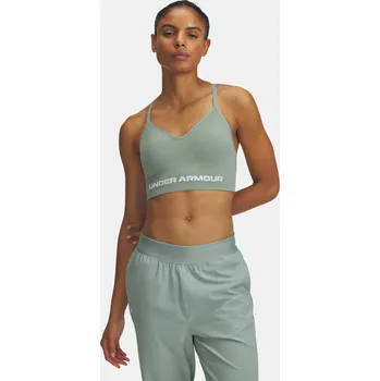 Dámské oblečení Under Armour Vanish Seamless Low Bra Under Armour tyrkysová 3505977