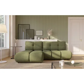 Sedací souprava Rohová sedací souprava SELKIR - zelená, levý roh