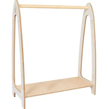 Věšák MeowBaby Obloukový dětský stojan na oblečení - Large (bílý dekor)