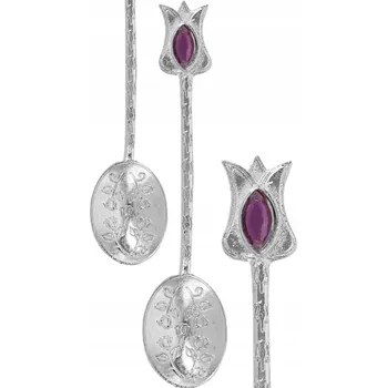 Příbor LŽIČKY LŽIČKA NA CUKR DEKORATIVNÍ Z MOSAZI ORIENTÁLNÍ TURECKÁ KRÁSNÁ