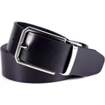 Papillon Pánský kožený opasek No.5 (35mm)-Černý / 100 cm