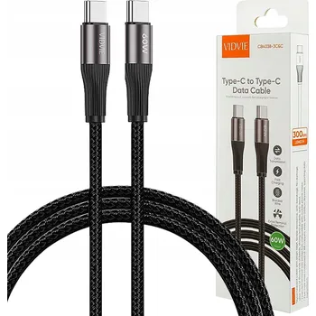 Datový kabel Kabel VIDVIE USB typ C - USB typ C 2 m černý
