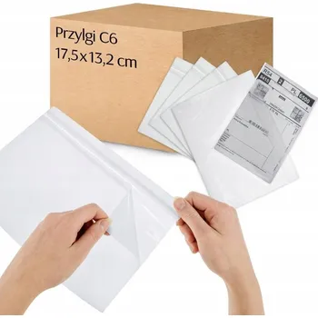 Obálka SAMOLEPICÍ KAPSY NA KURIÉRNÍ OBÁLKY (KANGURKY) C6 114-162mm 500 KS, FÓLIOVÉ, ODOLNÉ