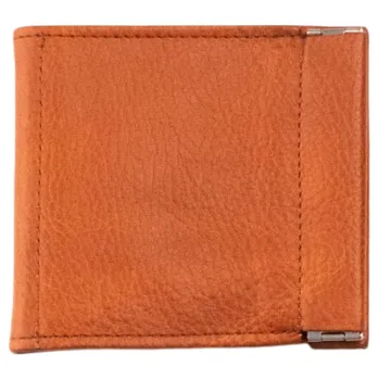 Peněženka Papillon Pánská kožená peněženka No. 35 s kovovým klipem na bankovky-Cognac