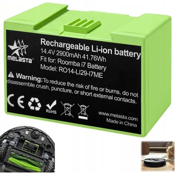 Baterie pro iRobot Roomba i7 i3 i4 e5 e6 2900mAh 14.4V Li-ion
