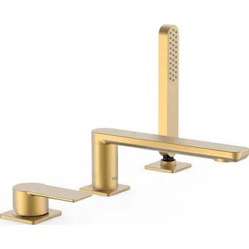 Vodovodní baterie Vanová baterie na okraj vany TRES Loft-Colors zlatá
