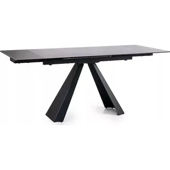 Jídelní stůl Obdélníkový rozkládací stůl Signal 120 x 80 x 76 cm černý