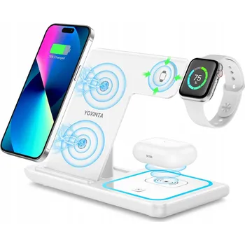 YOXINTA BEZDRÁTOVÁ INDUKČNÍ NABÍJEČKA 3V1 NABÍJECÍ STANICE