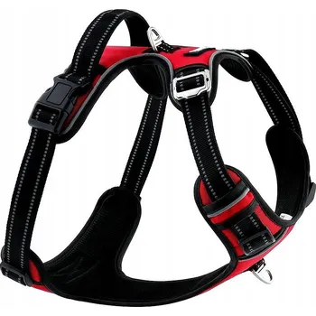 Postroj pro psa Postroj pro psa červený guard HUGGY DOGGY silný XS