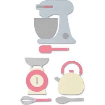 Vyřezávací kovové šablony Thinlits - Kuchyňská sada ( 10 ks )