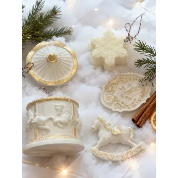 Svíčka Świece Zapachowe ruční výroba wigilia boże Vánoce dárek ke stolu