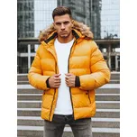 Žlutá prošívaná pánská zimní bunda TX4162 Velikost: L