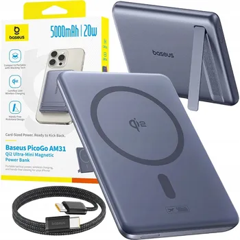 Powerbanka Powerbank Baseus 5000 mAh šedý