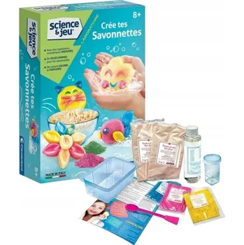 Dětská vědecká sada CLEMENTONI VĚDECKÁ LABORATOŘ - MÝDLAŘSKÁ DÍLNA, LABORATORIUM PRO DĚTI, 8 LET+