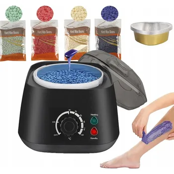 SADA PRO DEPILACI VOSKEM ohřívač vosku TVRDÝ VOSK V GRANULÍCH