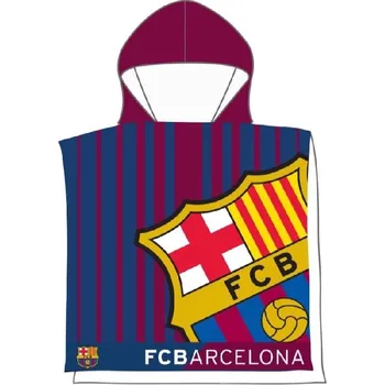 FC Barcelona RUČNÍK Pončo RYCHLESCHNOUCÍ KRYT s kapucí LICENCE