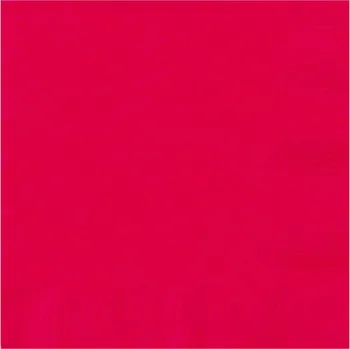 Papírový ubrousek Unique Papírové ubrousky 25x25 cm červené 20 ks