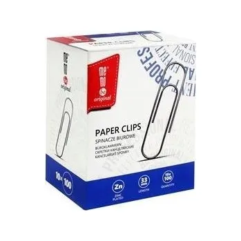 Kancelářská sponka MemoBe 33 mm, 100 ks, stříbrná