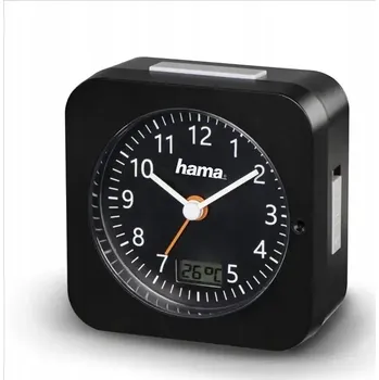 Budík BUDÍK ČERNÝ 9,5 CM