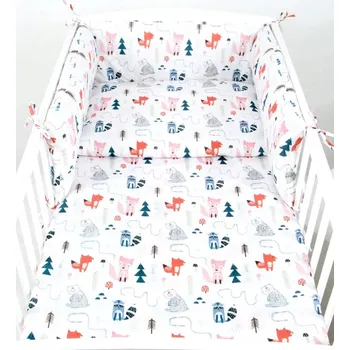 Dětská postýlka Souprava do postýlky 3 díly - lesní zvířátka