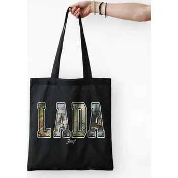 CityZen - LADA Bavlněná taška černá Mozaika