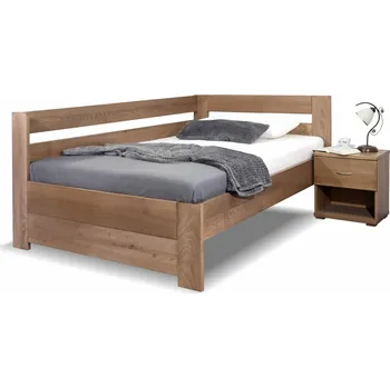 Postel Postel dvoulůžko elko Valentin, masiv buk, pravá, 140x200