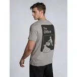Sinsay - Bavlněné tričko s krátkým rukávem The Office - šedá - 892GP-09X - 892GP-09X-2XL